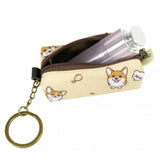 Lipstick Coin Pouch with Key Ring | UMA011 | Puppies Store Yellow