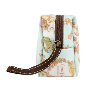 Rectangle Pouch with Wristlet | UMA167 | Taddy Cat Pink