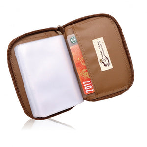 Zipper Card Holder | UMASC235 | Nylon Pink