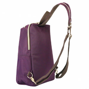 Triple Zippers Backpack | UMA083SC | Nylon Navy