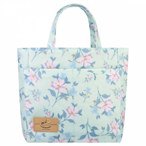 Double Pocket Bag | UMA005 | Floral Flowers Lake Green