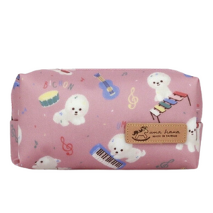 Rectangle Pouch with Wristlet | UMA167 | Musical Bichon Pink