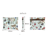 Tissue Coin Pouch | UMA009 | Floral Flowers Purple
