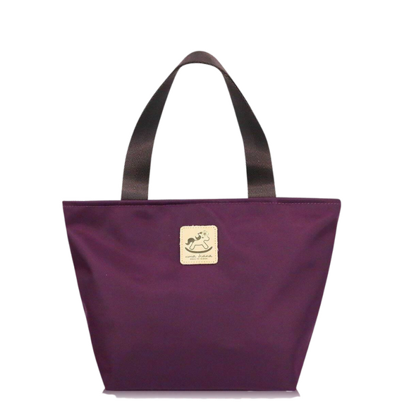 Premium Monochrome Travel Tote Bag | UMA046SC | Nylon Purple