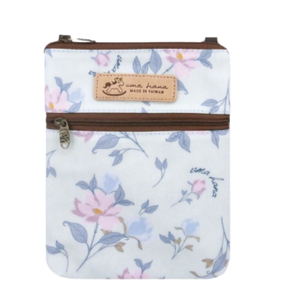 Amber Crossbody Bag | UMA251 | Floral Flowers Lake Green