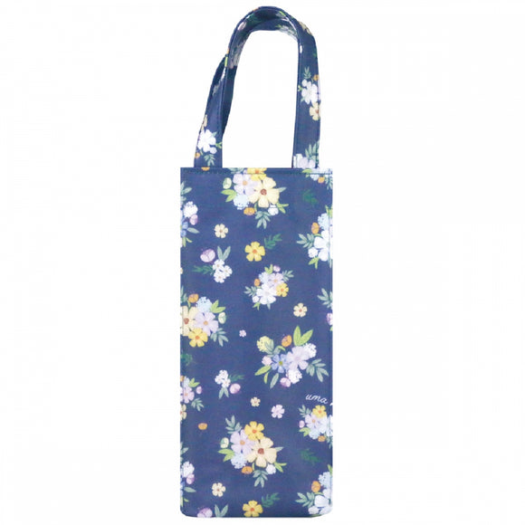 Square Water bottle Bag (S) | 1Litre | UMA027 | Wild Flower Navy