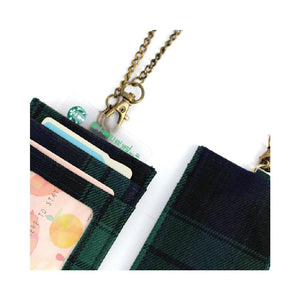 Chain Card Holder (Vertical) | UMA038 | Shiba Inu Green