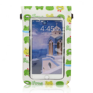 Flip Handphone Pouch w Strap | UMA151 | Shiba Innu Green