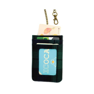 Chain Card Holder (Vertical) | UMA038 | Shiba Inu Green