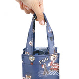 Square Water bottle Bag (S) | 1Litre | UMA027 | Cute Dog Sky Blue