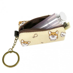 Lipstick Coin Pouch with Key Ring | UMA011 | Puppies Store Black