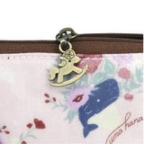 Dumpling Coin Pouch with Keyring | UMA018 | Little Red Rabbit Pink
