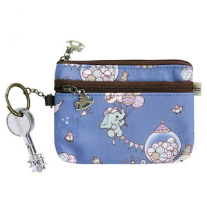 Double Zippers Coin Pouch (L) | UMA041 | Twist Lake Pink