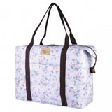 XL Travel Shoulder Bag | UMA173 | Floral Flowers Purple