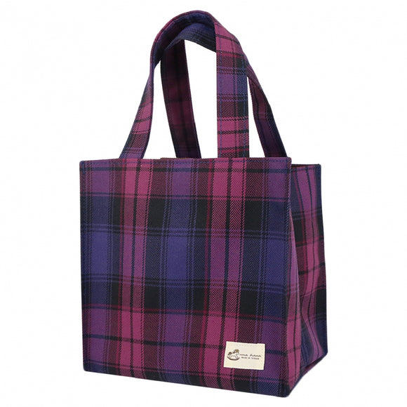 Lunch Bag (S) | UMACH086 | Checkered Purple