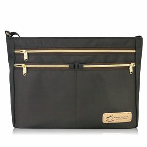 5 Zippers Crossbody Bag | UMA087SC | Nylon Coffee Black