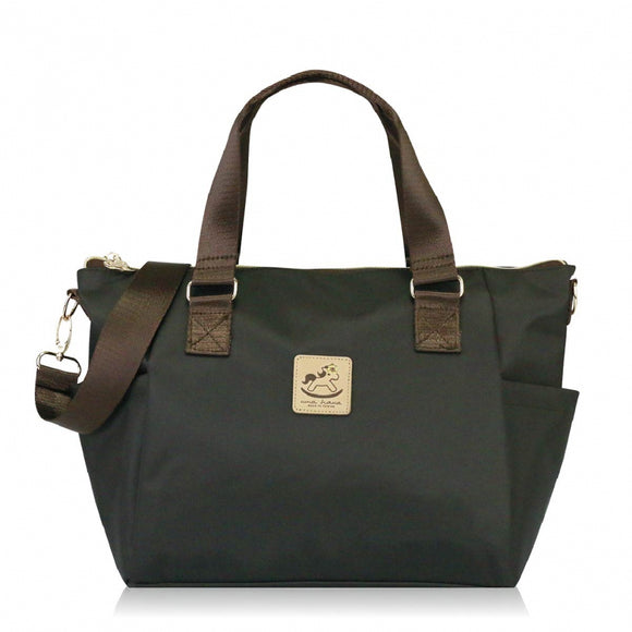 Porlena Crossbody Shoulder Bag | UMA189SC | Nylon Coffee Black