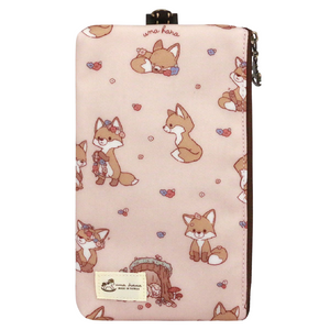 Lanyard Hp Pouch 6 Inch | UMA121 | Fox and Flower Pink