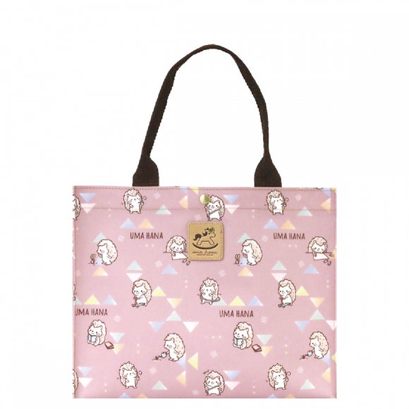 Big Bento Bag (Button) | UMA213 | Hedgehog Daily Pink