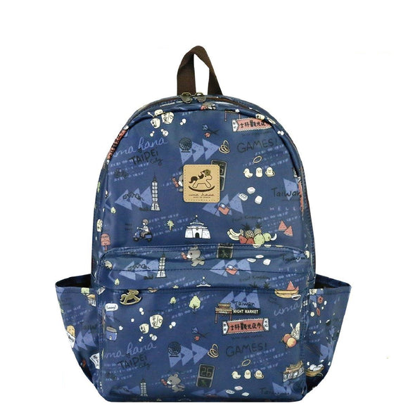 Medium Backpack | UMA186 | Taiwan Night Market Dark Blue