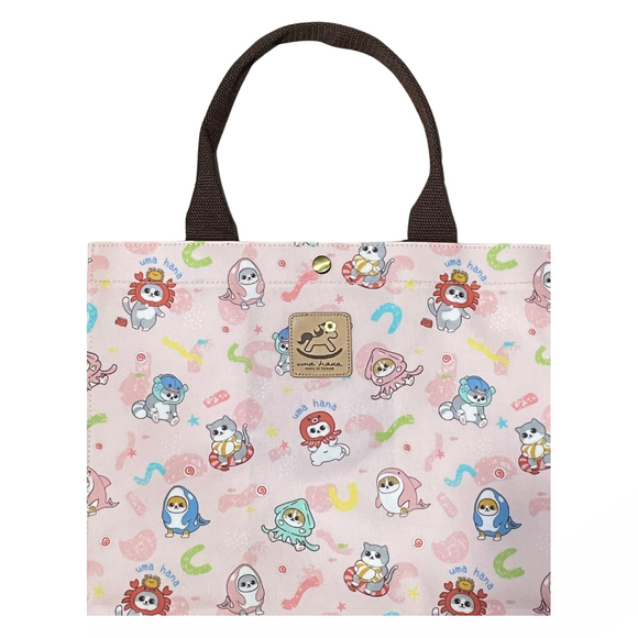 Big Bento Bag (Button) | UMA213 | Cat on Shore Pink