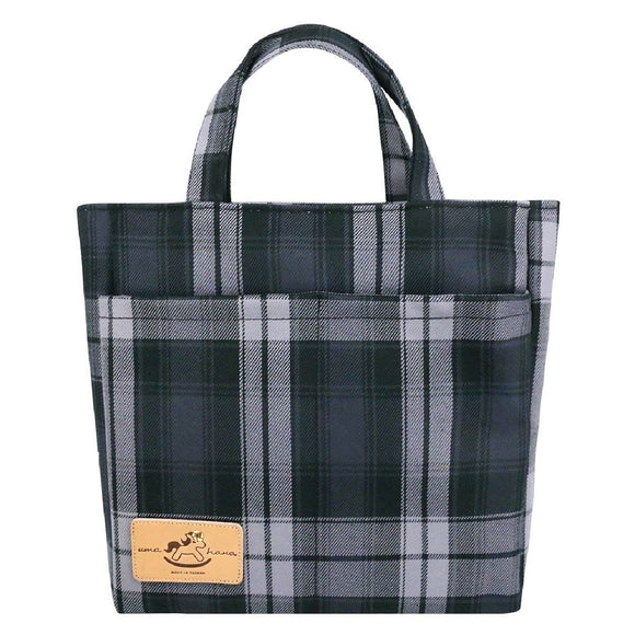 Double Pocket Bag | UMA005CH | Checkered Black