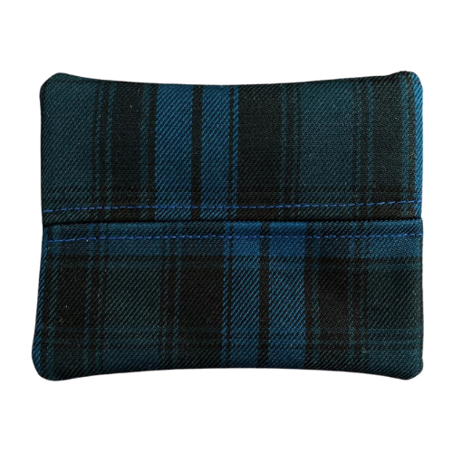 Tissue Coin Pouch | UMA009CH | Checkered Blue