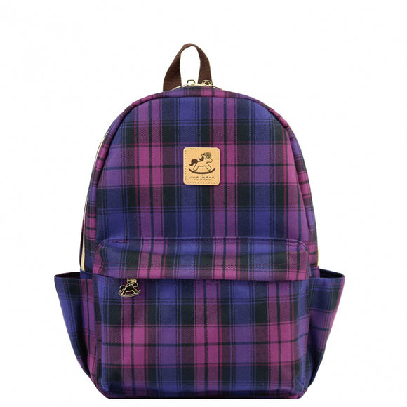 Medium Backpack | UMA186CH | Checkered Purple