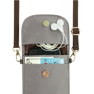 Flip Handphone Pouch w Strap | UMA151SC | Nylon Chocolate