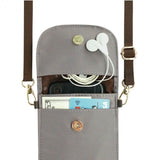 Flip Handphone Pouch w Strap | UMA151SC | Nylon Chocolate
