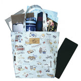 A4 Bucket Bag | UMA091 | Floral Bunny Sky Blue