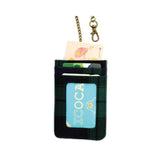 Chain Card Holder (Vertical) | UMA038CH | Checkered Green