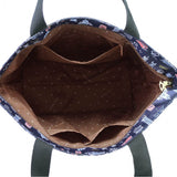 Large Travel Shoulder Bag | UMA073 | The Secret of the Flower Mist Blue