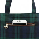 Medium Tote Bag | UMA001CH | Checkered Green
