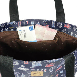 Large Travel Shoulder Bag | UMA073 | Shiba Cup Noodle Navy