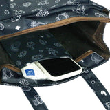Zipper A4 Document Bag | UMA004 | Cat on Shore Navy