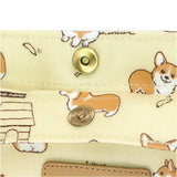 Button A4 Document Bag | UMA100 | Cookie Tabby Cat Pink