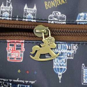 Large Travel Shoulder Bag | UMA073 | Tabby Cat Pink