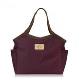 Premium Monochrome Medium Shoulder Bag | Nylon Purple
