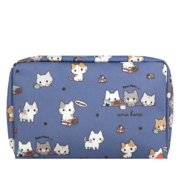 Red Packets/ Bankbook Pouch | UMA021 | Tabby Cat Navy