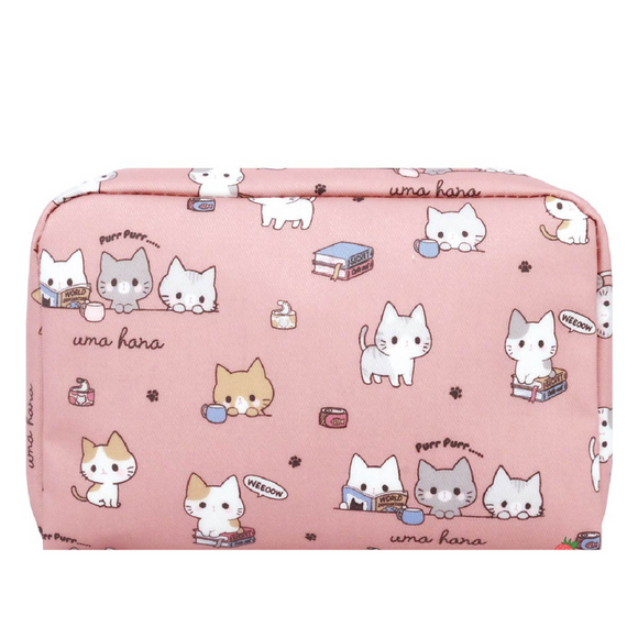 Red Packets/ Bankbook Pouch | UMA021 | Tabby Cat Pink